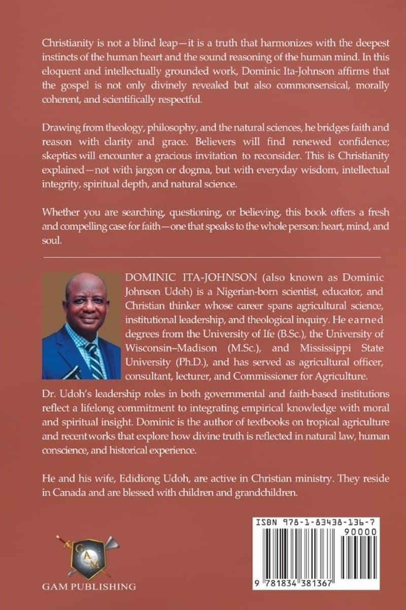 Back cover of Commonsense Truth About Christianity